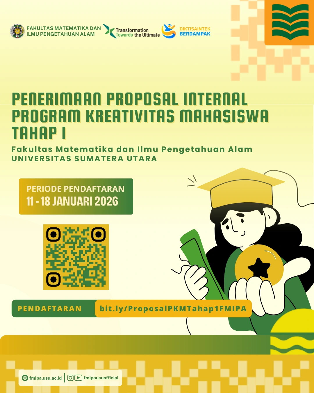PENERIMAAN PROPOSAL INTERNAL PKM TAHAP I DIBUKA